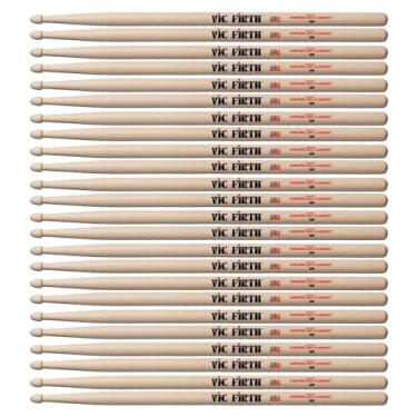 Imagem de Vic Firth Baquetas American Classic 5B - Pacote com 12 pares, VIC-12X5B