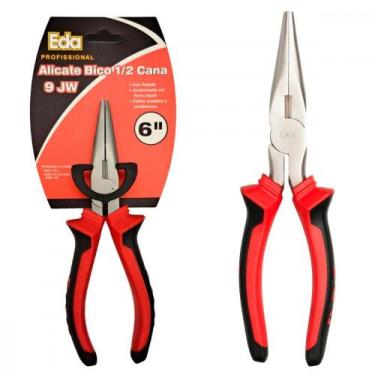 Imagem de Alicate Bico Meia Cana Eda 6'' Profissional Cromo Vanadio - 9Jw