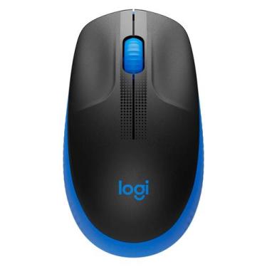 Imagem de Mouse Logitech M190 - Vermelho/azul/preto, Azul