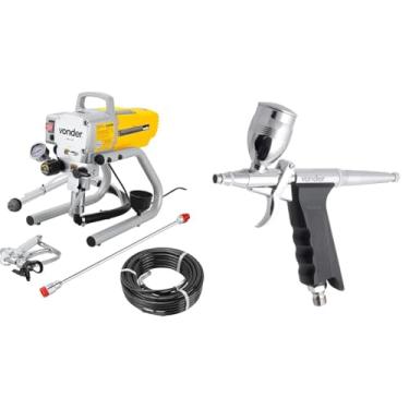 Imagem de Kit Vonder Máquina Pintura Airless 1.2HP + Aerógrafo 16 Peças