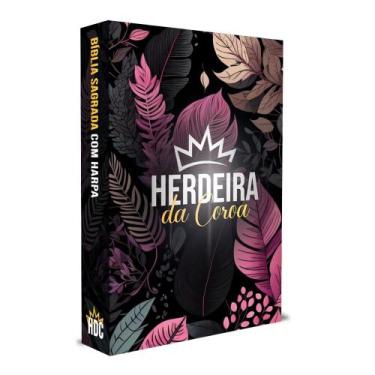 Imagem de Bíblia Sagrada Feminina Herdeira da Coroa com Harpa, LETRAS MÉDIAS, Fo