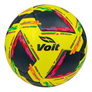 Imagem de Voit Bola de futebol nº 5, qualidade LIGA MX FIFA, amarelo/preto, design multicolorido, uso profissional