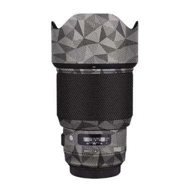 Imagem de Adesivo de vinil para câmera antirarranhões para Sigma Art 85 mm F 1,4 DG HSM adequado para Canon EF Mount Camera Body Protective Film Decal Coat 1:1.4 85 1.4 (Triângulo Titânio)