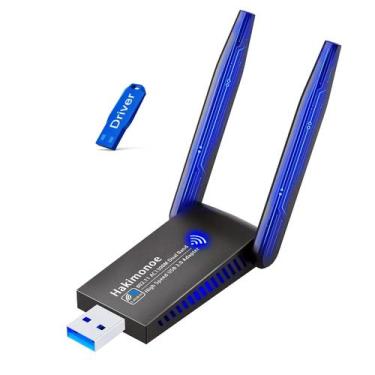 Imagem de Adaptador WiFi Hakimonoe 6B17 USB 3.0 AC1300Mbps para PC