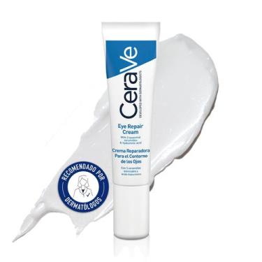 Imagem de Creme Reparador para Olhos CeraVe - Hidratante, Não Gorduroso (14ml)