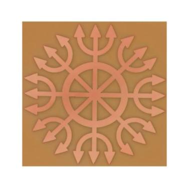 Imagem de Placa Grafico Devadatta G 15x15cm - Radionica Radiestesia - Dhonella