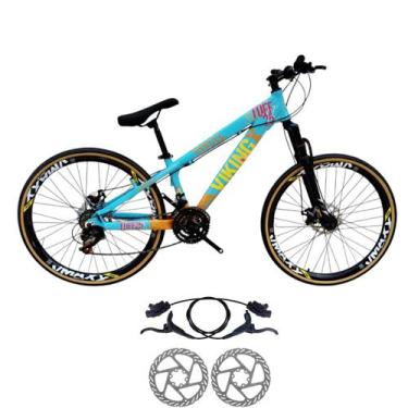 Imagem de Bicicleta Aro 26 Aluminio 21 Velocidade Vikingx Tuff 25 Freio Disco Hi