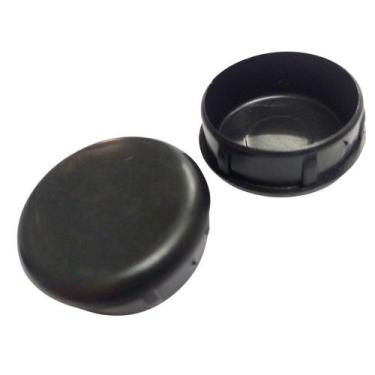 Imagem de Ponteira Interna P/ Pé de Cadeira 1" e 1/2 (38mm) Preta 50pc - Suporte