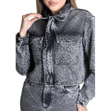 Imagem de Jaqueta Sarja Sawary - 279481 Preto, GG, Preto