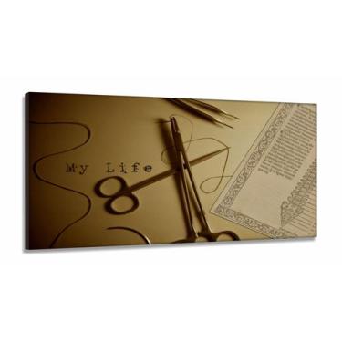 Imagem de Quadros Decorativos Medicina em Tecido Canvas 130x60 - Wall Frame