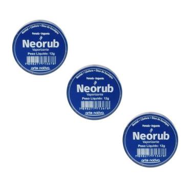Imagem de Kit 3 Pomada Vaporizante Neorub Unguento 12g - Arte Nativa