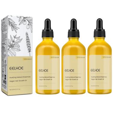 Imagem de Óleo de crescimento capilar Ginaday Eelhoe 180ml com alecrim para cabelo