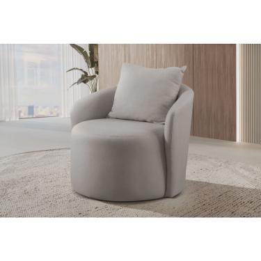 Imagem de Poltrona Decorativa para Sala de Estar Redonda Califórnia