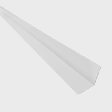 Imagem de Cantoneira em L pvc Protetor de Canto 25x25mm com 5 Barra(s) 300cm Bariri Branco Neve