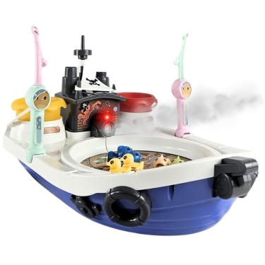 Imagem de Brinquedo Barco De Pescar Peixe Divertido Infantil Com Acessorios Castela