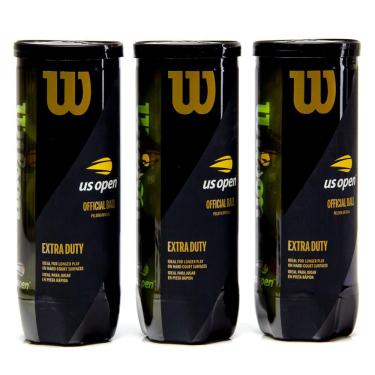 Imagem de Bola de Tênis Wilson us Open Extra Duty - Pack com 3 Tubos