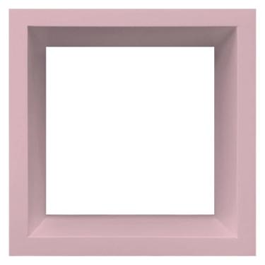 Imagem de Nicho Decorativo Colorido em Mdf Laqueado para Parede - 20x20x12cm Cor:Rosa Chá;Tamanho:20X20X12 CM