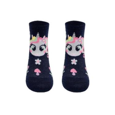 Imagem de Meia Soquete Bebê Menina Unicórnio Encantado - Puket, 19 A 22