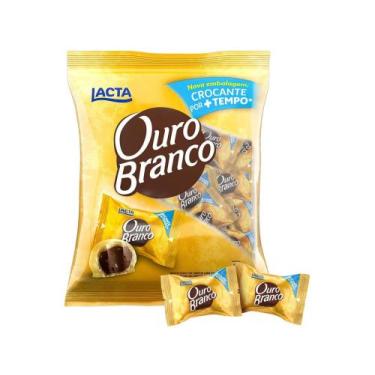 Imagem de Pacote de Bombom Chocolate Ouro Branco 1kg - Lacta