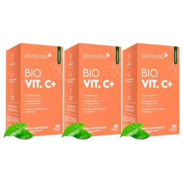 Imagem de 3x Vitamina C Lipossomal 1100mg - 60 Cáps - PuraVida