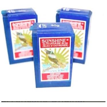 Imagem de Wagy Oage Azul Anil Sunshine Blue Original Africano  3 Unid - Lua Mist