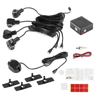Imagem de de Assistência Estacionamento Inteligente 4 Sensor Sonda Carro Auto Reverso 65dB Kit Alerta Buzzer Backup Monitor Assistente de Estacionamento
