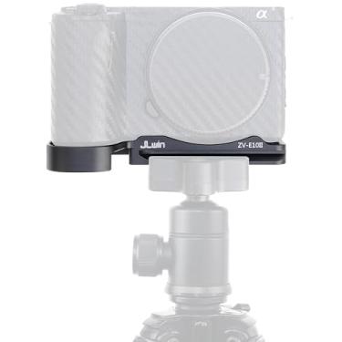Imagem de Hersmay Placa de base de liberação rápida para câmera sem espelho Sony ZV-E10 Mark II compatível com tripé padrão Arca-Swiss Ballhead