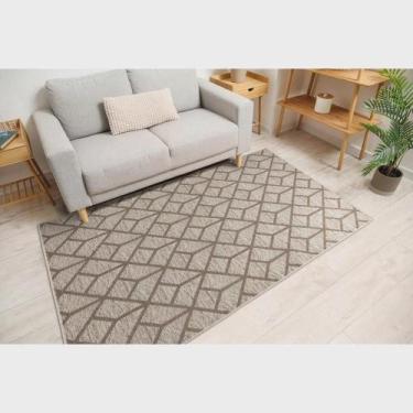 Imagem de Tapete Funcional Tecido Cobogó 200X300 Cm Geometrico 2X3 60 - Tapete M