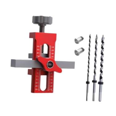 Imagem de Gralara Porta Do Armário de Instalação de Posicionamento Do Gabinete Do Gabinete Da Porta Do Armário para O Gabarito de Montagem Portátil para Os Entusiastas, Vermelho