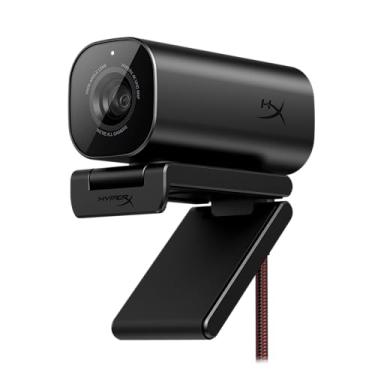 Imagem de HyperX Visão S – Webcam, 4K a 30 fps, 90° FOV, Foco Automático, Cabo Hiperflex, Alumínio, Plug and Play, Sensor Sony Starvis 8MP, Lente 5G2P, USB-C