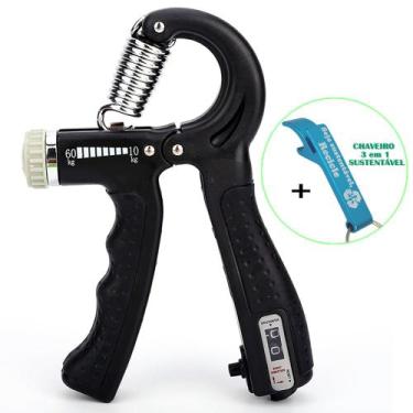 Imagem de Hand Grip Exercitador Para Mãos Punho Emborrachado Com Contador 10 a 6