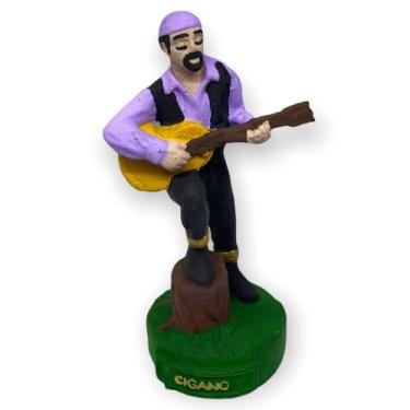 Imagem de Escultura Cigano Lilas 11 cm em Resina - Lua Mística - 100% Original -