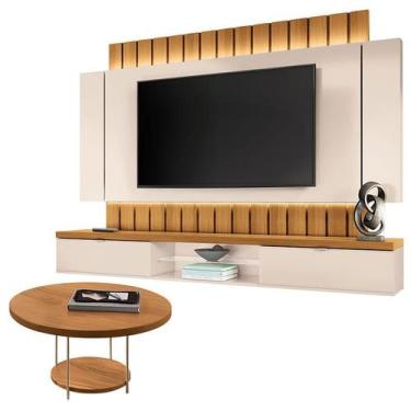 Imagem de Home Suspenso Illusion 2.2 Cinamomo Off White e Mesa de Centro Sky Cin