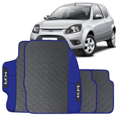 Imagem de Lindo jogo tapete 4 peças carro automotivo  na cor azul ford ka 2011 a
