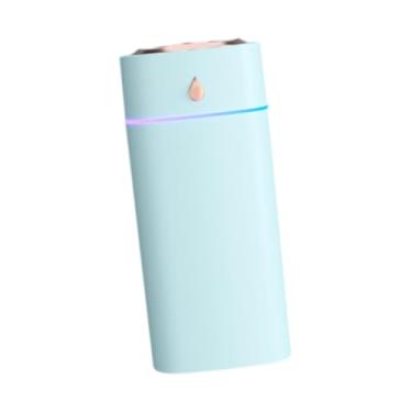Imagem de XLWLLNJ Umidificador de mesa mini silencioso 600ml com luz de luz Usb umidificador de névoa portátil movida a energia, Verde