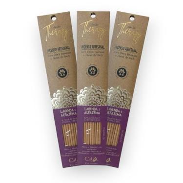Imagem de Kit com 3 Incensos Naturais e Artesanais Vareta Therapy Lavanda e Alfazema e Floral de Bach CHESTNUT BUD