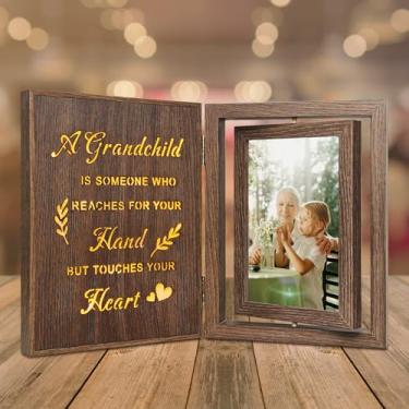 Imagem de EYITUPC Porta-retratos para avós iluminados – Porta-retrato para avós para avós, dia das mães, dia dos pais, aniversário