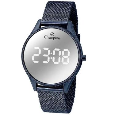 Imagem de Relógio Champion Feminino Digital Espelhado Azul Ch40133n