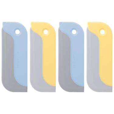 Imagem de Classicseali 4 peças de rodo mini, rodo de limpeza multiuso pequeno, rodo de pia para ferramenta de limpador, adequado para cozinha doméstica, bancadas, janelas de carro e espelhos de banheiro (azul