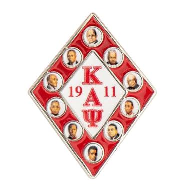 Imagem de Desert Cactus Broche de lapela Kappa Alpha Psi KAP D9 Nupe Founder Divine 9 Nine Fraternity Logo Esmalte Letras Gregas Blazer Jaqueta Blazer (broche de fundador), Bronze, Sem Pedra Preciosa