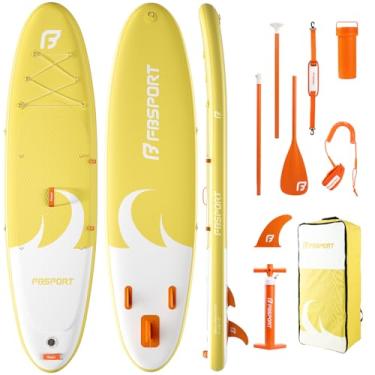 Imagem de FBSPORT Prancha De Stand Up Paddle Premium 11 Pés, Ioga Com Acessórios Para Sup E Bolsa Transporte, Postura Ampla, Controle Surfe, Deck Antiderrapante, Guia Bomba Jovens Adultos