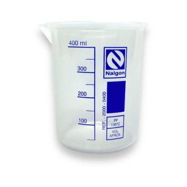 Imagem de Bequer De Plastico (Polipropileno) Graduado Autoclavavel 400ml - Nalgo