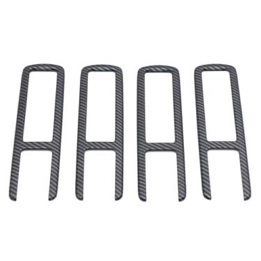 Imagem de PIUGILH Cobertura de moldura de ventilação A/C traseira para teto de carro compatível com Toyota Grand Highlander 2024 2025 acessórios, tampa de saída de ventilação de ar condicionado traseira, 4