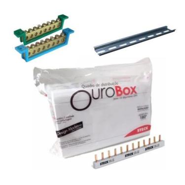 Imagem de Caixa de distribuição para 12/16 Disjuntores - embutir - DIN - 110/220