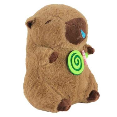 Imagem de Bicho Pelúcia Capivara Infantil Realista 23 cm Macia E Fofa Para Decor