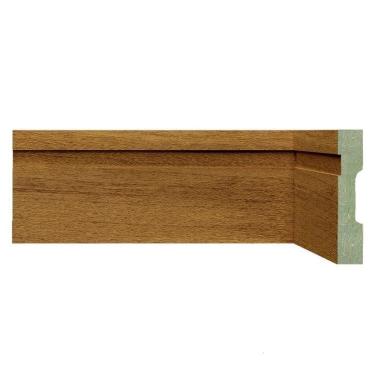 Imagem de Kit Rodapé de MDF 5 Barras Frisadas de 10cm x 2,40m Rende 12 Metros Moldufama Turim