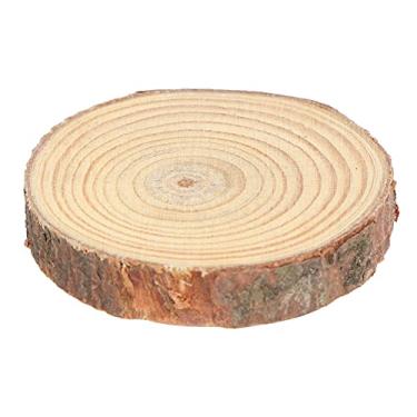 Imagem de AYNEFY Torros de Pinheiros Redondos de Madeira para Pintura de Artesanato de Bricolage, Decoração de Festivais de Casamento, Com Vários Tamanhos, Uso Versátil, Ampla Aplicação (Número 1 5~6cm)