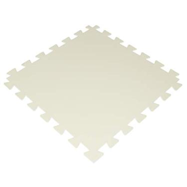 Imagem de Tapete Tatame Eva + Bordas de Acabamento Loja da Maria 100x100x1cm 10mm Creme