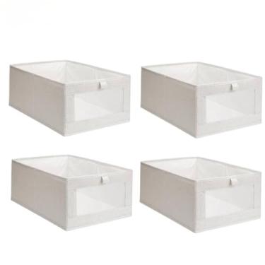 Imagem de KIT 2-120 Caixa Organizadora de Guarda Roupas Dobrável para Gavetas, Armários, Lavanderia e Armazenamento de Brinquedos(KIT4)