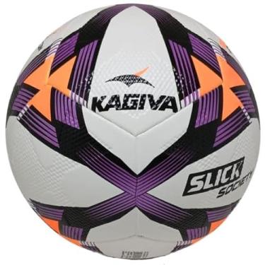 Imagem de Bola de Futebol Society Slick – Tamanho Oficial, Costurada à Mão, Câmara de Butil, Uso em Grama Sintética